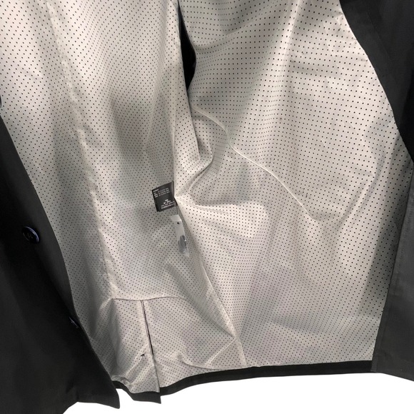 Cole Haan Mens Black Full Zip Rain Jacket Coat XL Lightweight Casual Outerwear - Picture 14 of 16